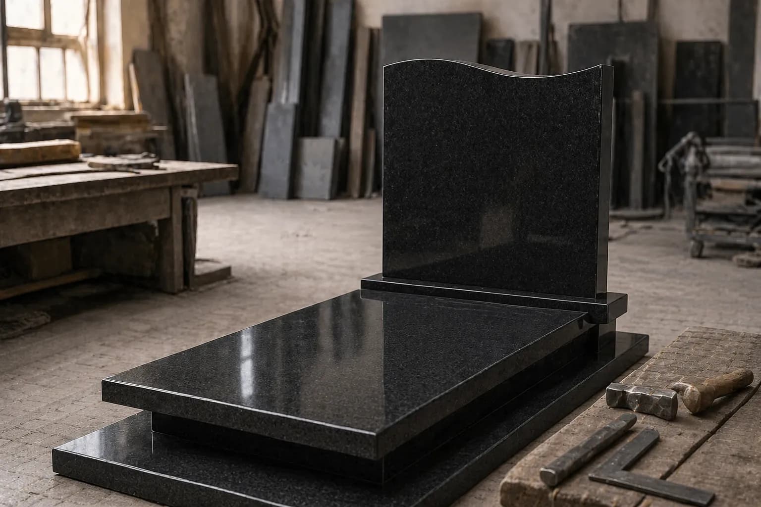 Nagrobek granitowy wykonany przez Nagrobki Granitium w Szczecinku